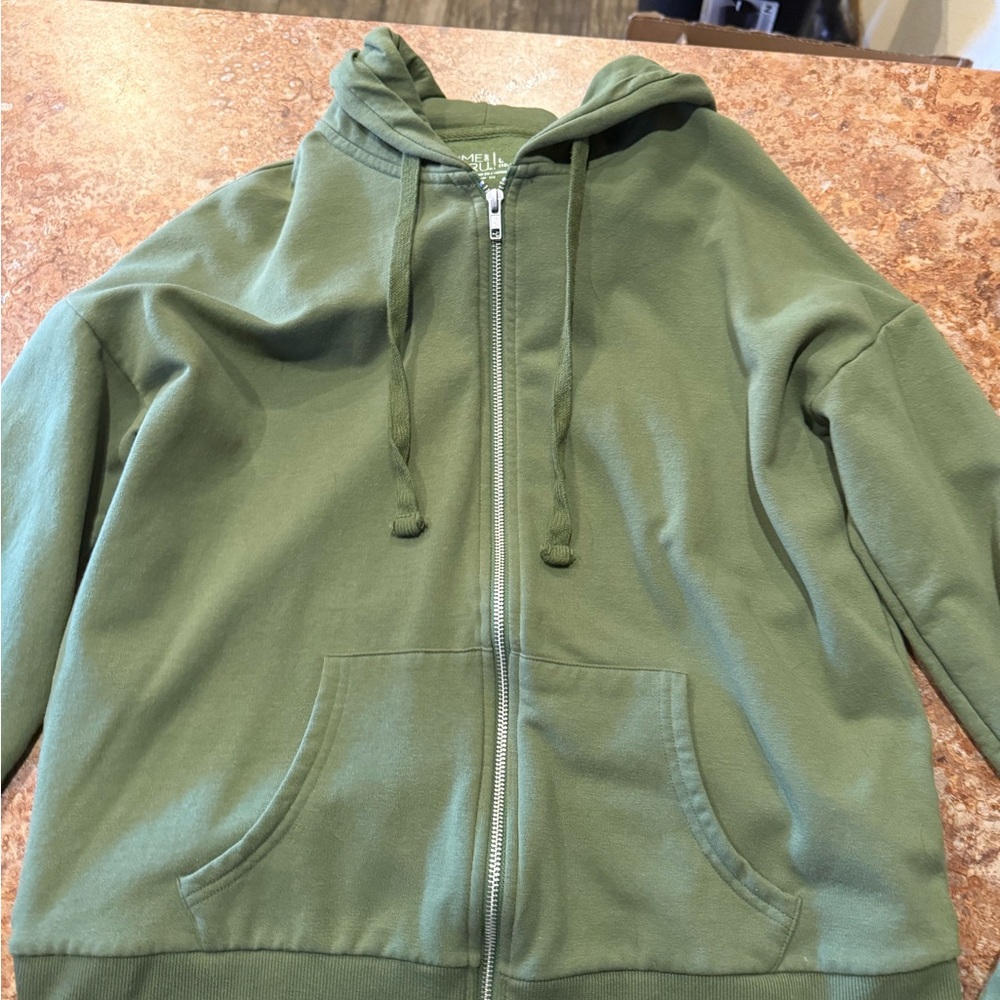 Time and Tru Forest Green Hoodie